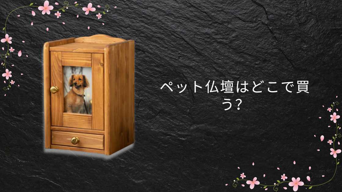 ペット仏壇はどこで買う?ニトリや100均(ダイソー)・ホームセンターやペットショップ等どこに売ってる?