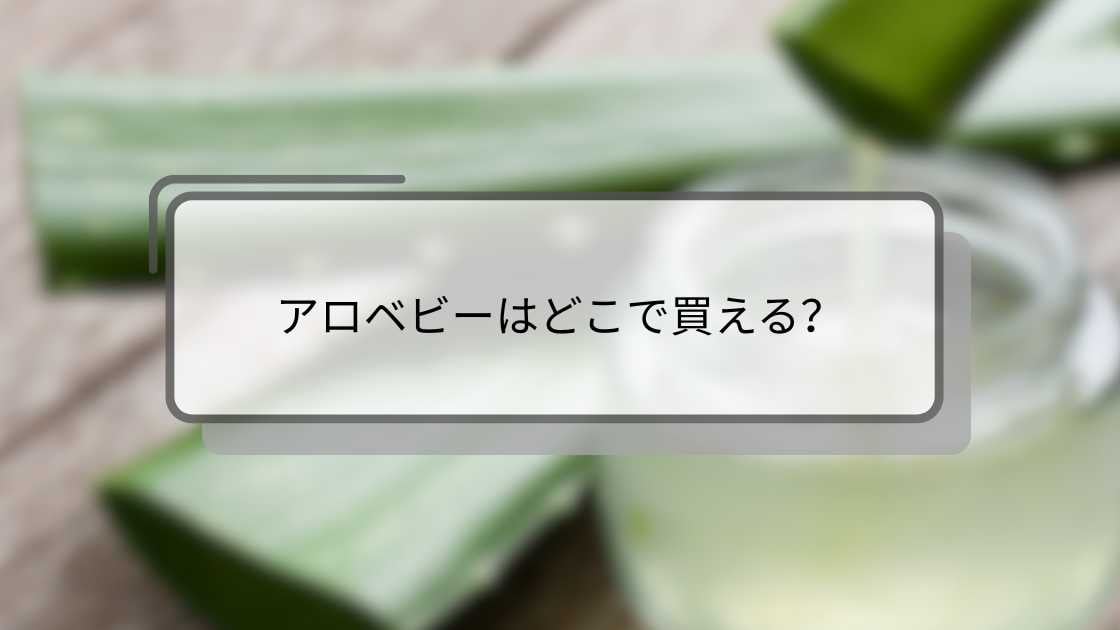 アロベビーはどこで買える？